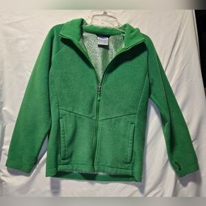 Columbia Green Kids Fleece Jacket Size Medium